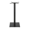 Pied de table haute professionnel en métal noir H100